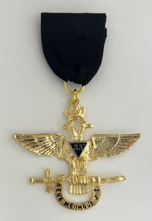 Scottish Rite 33rd Degree Jewel Wings Out